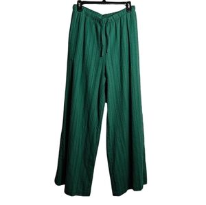 SPLENDID NWT Wide Leg Patterned Trousers in Green Size Medium